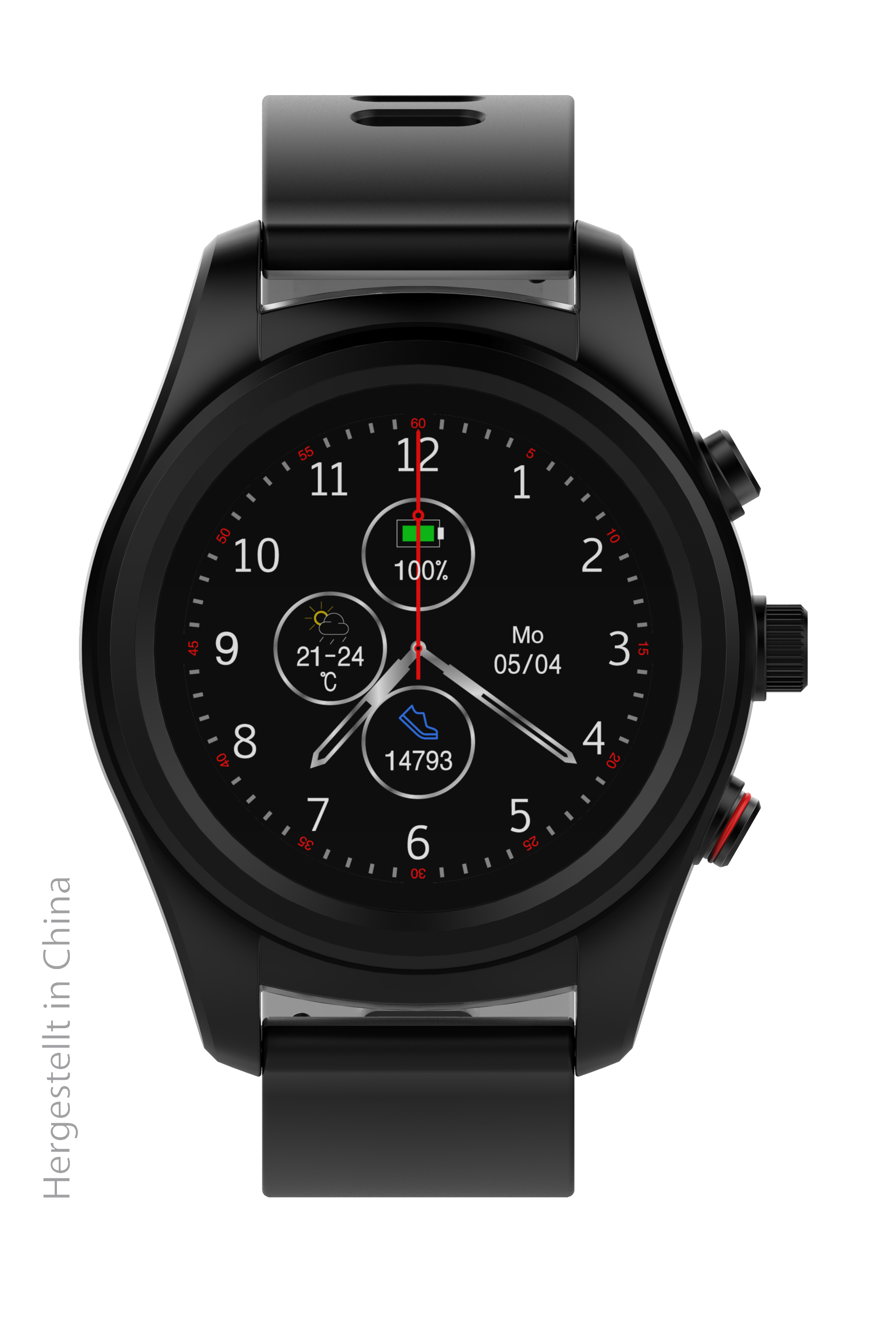 SWISSTONE SW 750 PRO Smartwatch Kunststoff, 220 mm, Schwarz