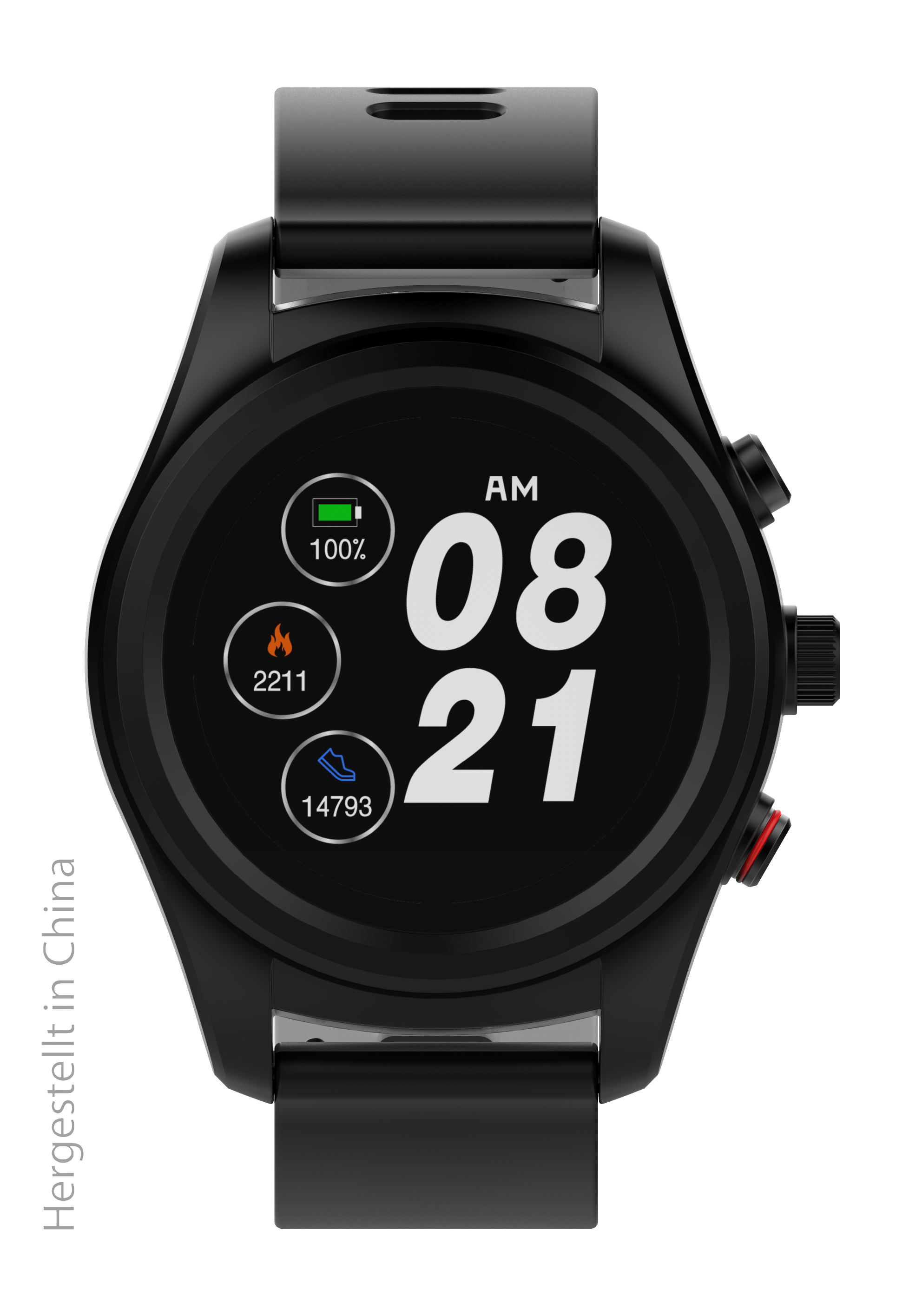 SWISSTONE SW 750 PRO Smartwatch Kunststoff, 220 mm, Schwarz
