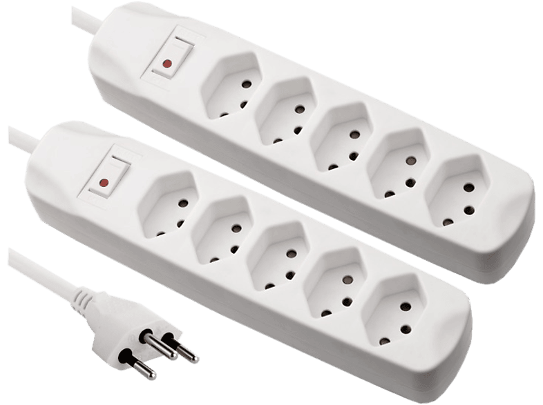 SCHOENENBERGER FIX-LINE Duo-Pack - Steckdosenleiste (Weiss)