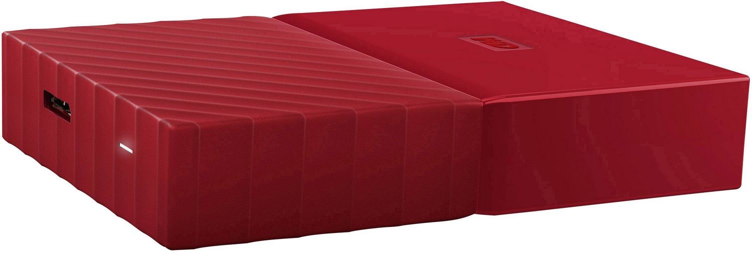 Disco duro 2 TB - Western Digital My Passport, USB 3.0, 2.5", Rojo