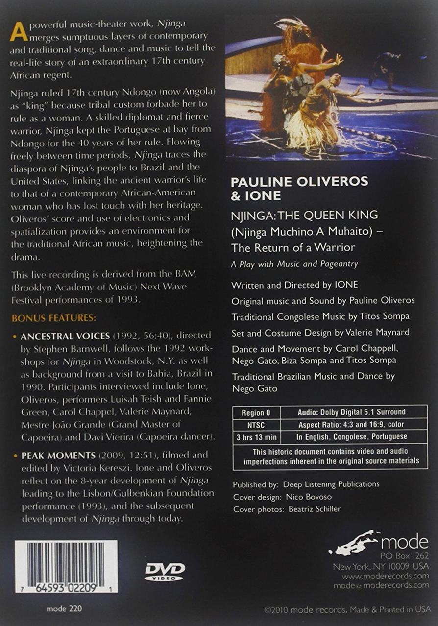 Pauline&ione Oliveros - Njinga the Queen King the Return of a Warrior  - (DVD)