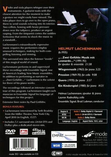 Lauren Radnofsky, Ensemble Signal - Zwei Gefühle / Pression / Piano Works  - (DVD)