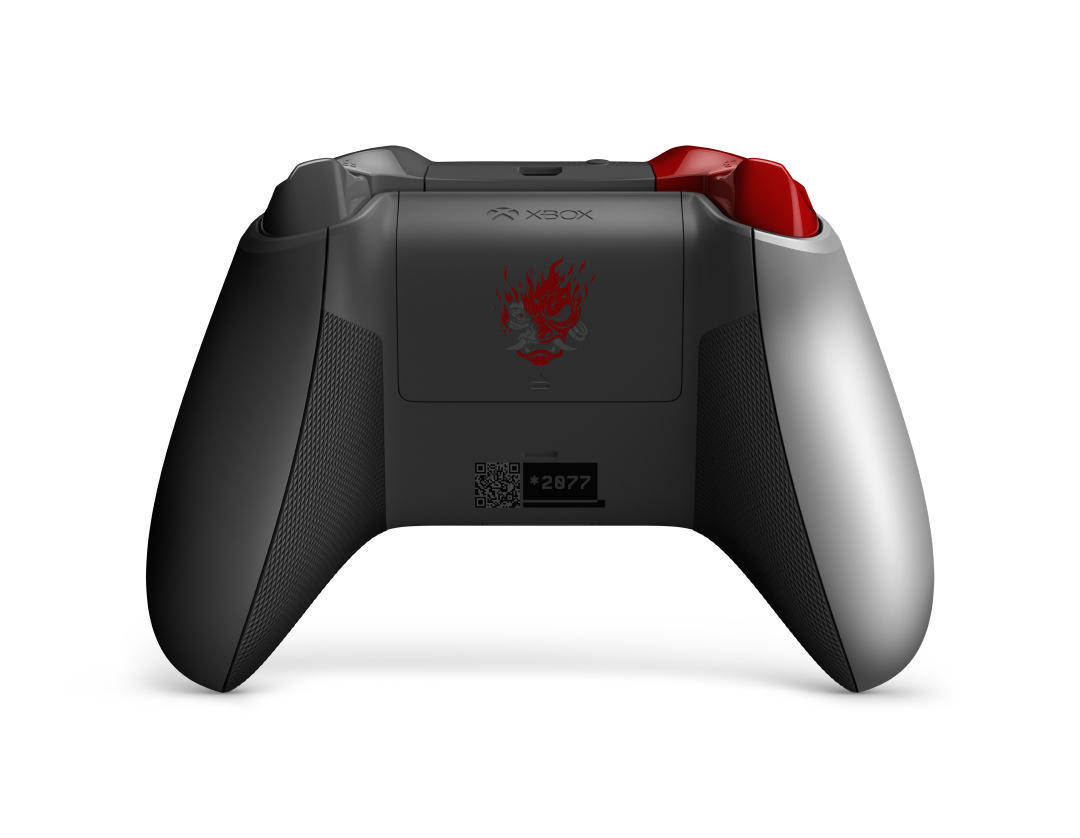 MICROSOFT Xbox Wireless Controller - Cyberpunk 2077 Limited Edition Controller Exklusives Silber/Schwarzes Johnny Silverhand-Design für Xbox One, Xbox Series X, PC