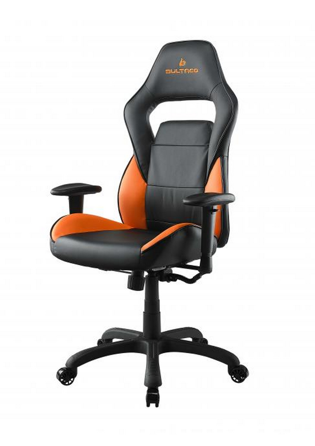 Silla gaming - Bultaco BL-CH-GT10-ORANGE, Respaldo inclinable y ajustable, Naranja