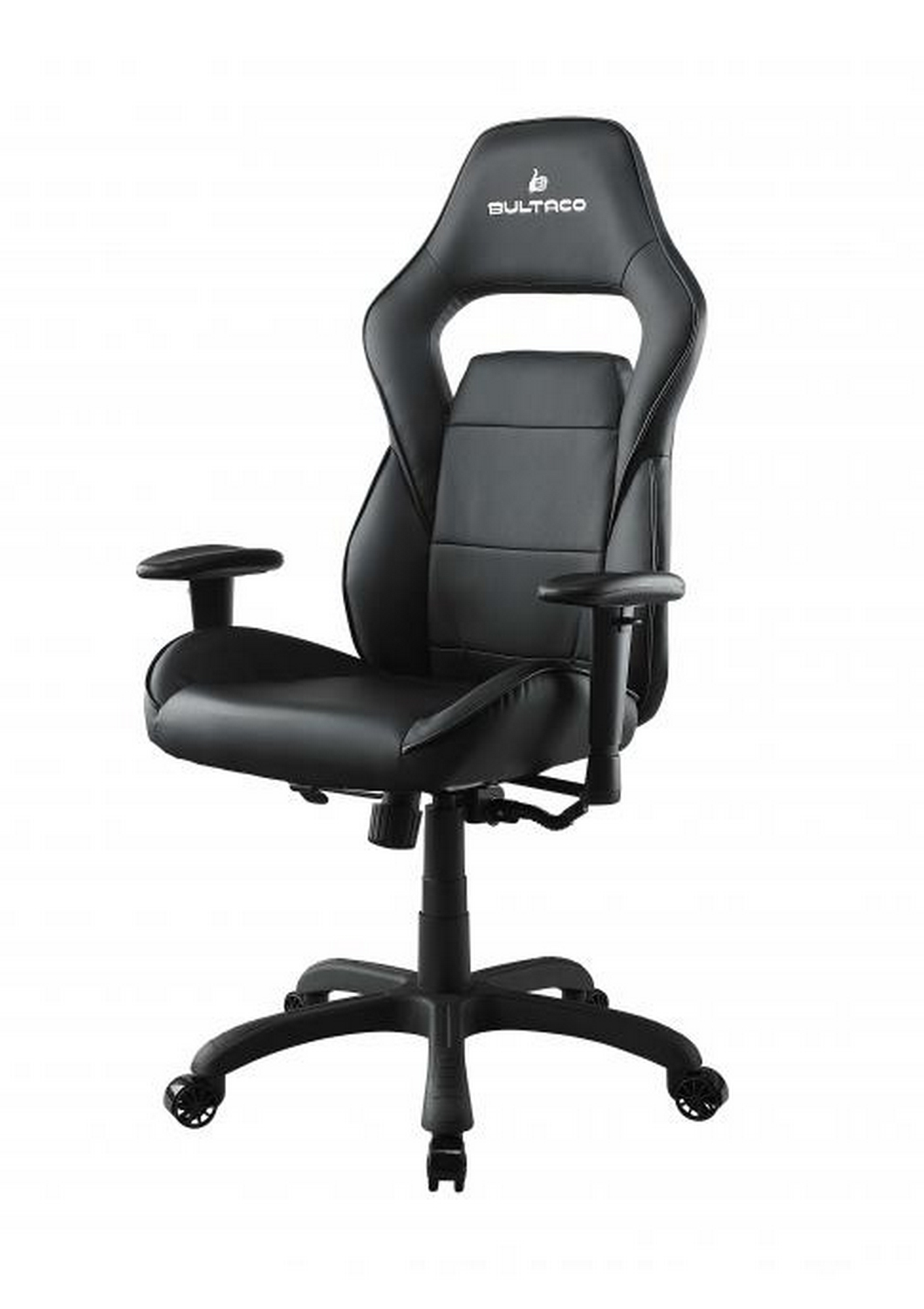Silla gaming - Bultaco BL-CH-GT10-BLACK, Respaldo inclinable y ajustable, Negro
