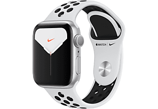 APPLE MX3R2TU/A Nike S5 GPS, 40mm Silver Alüminyum Case Pure Platinyum Siyah Nike Spor Band Akıllı Saat