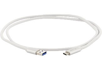 LMP 16652 - Câble USB-C vers USB-A (Blanc/Argent)