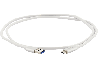 LMP 16652 - Kabel USB-C zu USB-A (Weiss/Silber)