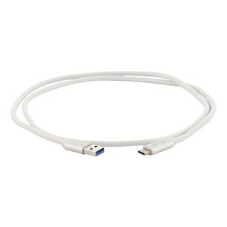 LMP 16652 - Kabel USB-C zu USB-A (Weiss/Silber)