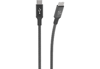 SCOSCHE StrikeLine Premium - Doppio cavo USB-C (Grigio scuro)