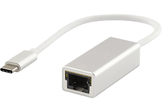 LMP 15995 - Adapter USB-C zu Gigabit Ethernet (Weiss/Silber)