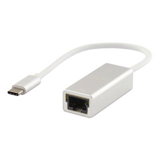 LMP 15995 - Adapter USB-C zu Gigabit Ethernet (Weiss/Silber)