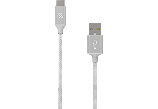 SCOSCHE StrikeLine Premium CAB4SR - Câble USB-A vers USB-C, 1.2 m, Argent