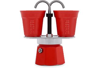 BIALETTI Outlet Mini Express kotyogós kávéfőző szett, piros