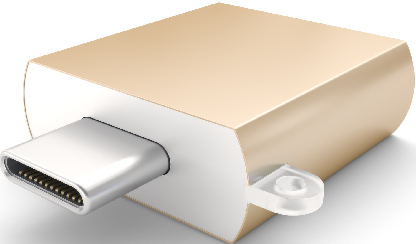 SATECHI ST-TCUAG - Adapter Type-C zu USB 3.0 (Gold)