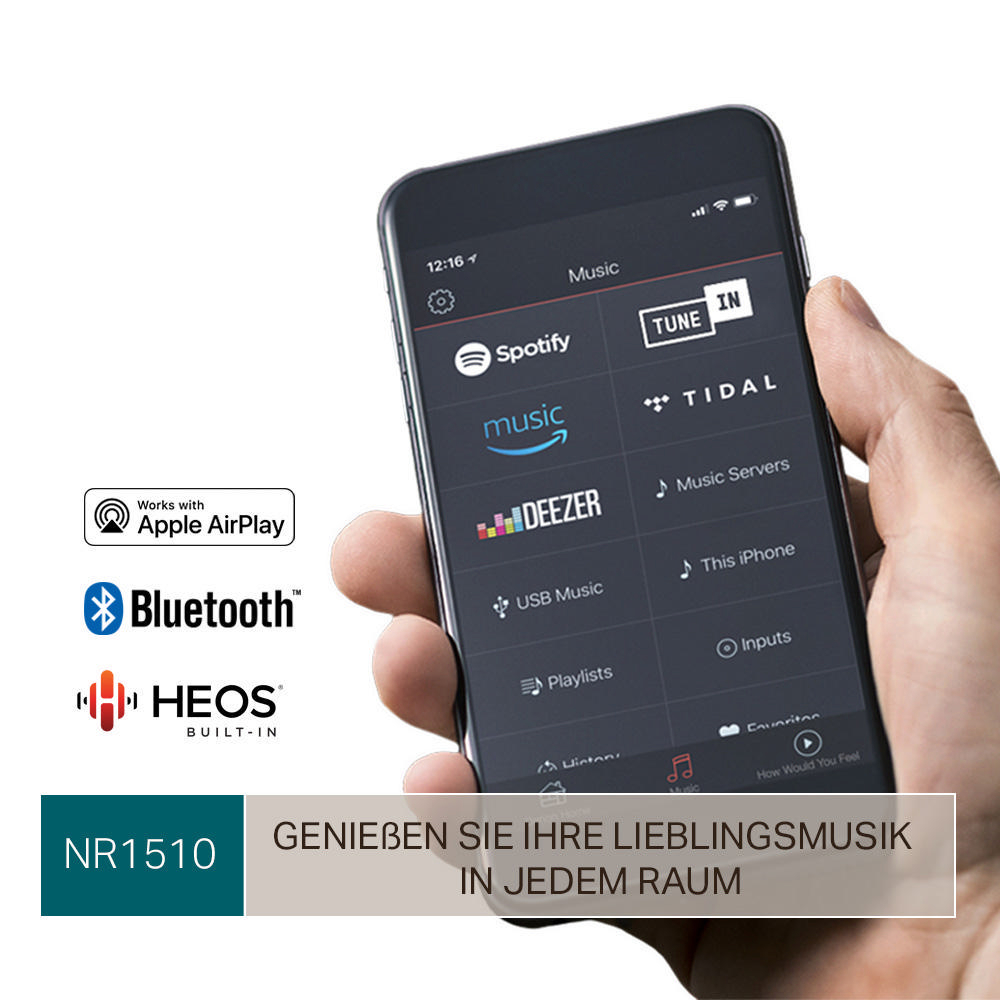 MARANTZ NR 1510 AV-Receiver (5.2 Kanäle, Silbergold)