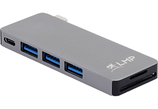 LMP 18118 - USB Hub (Schwarz/Grau)