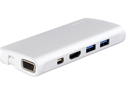 LMP 18645 - USB-C Travel Dock (Argent/Blanc)