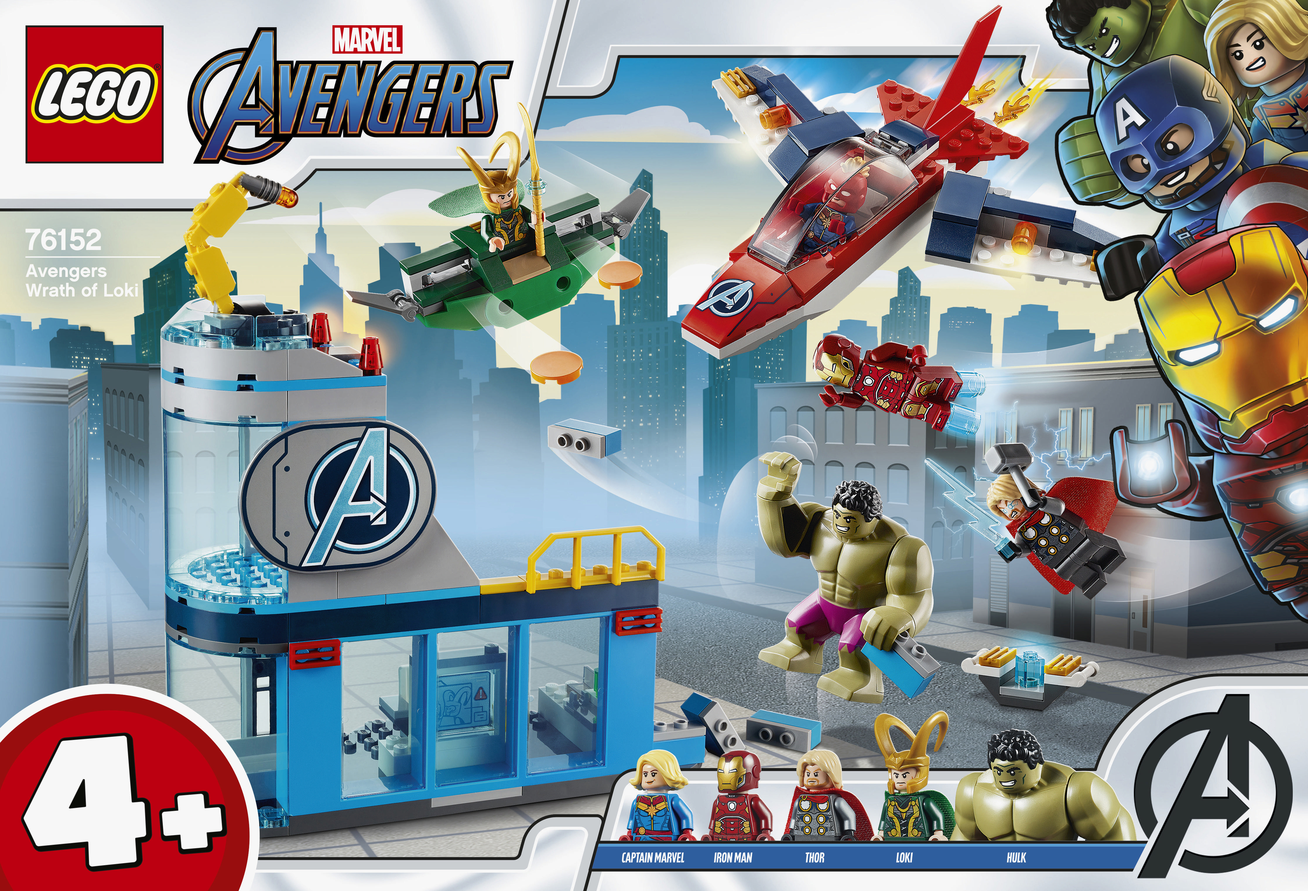 LEGO 76152 Avengers Wrath of Loki Spielset, Mehrfarbig