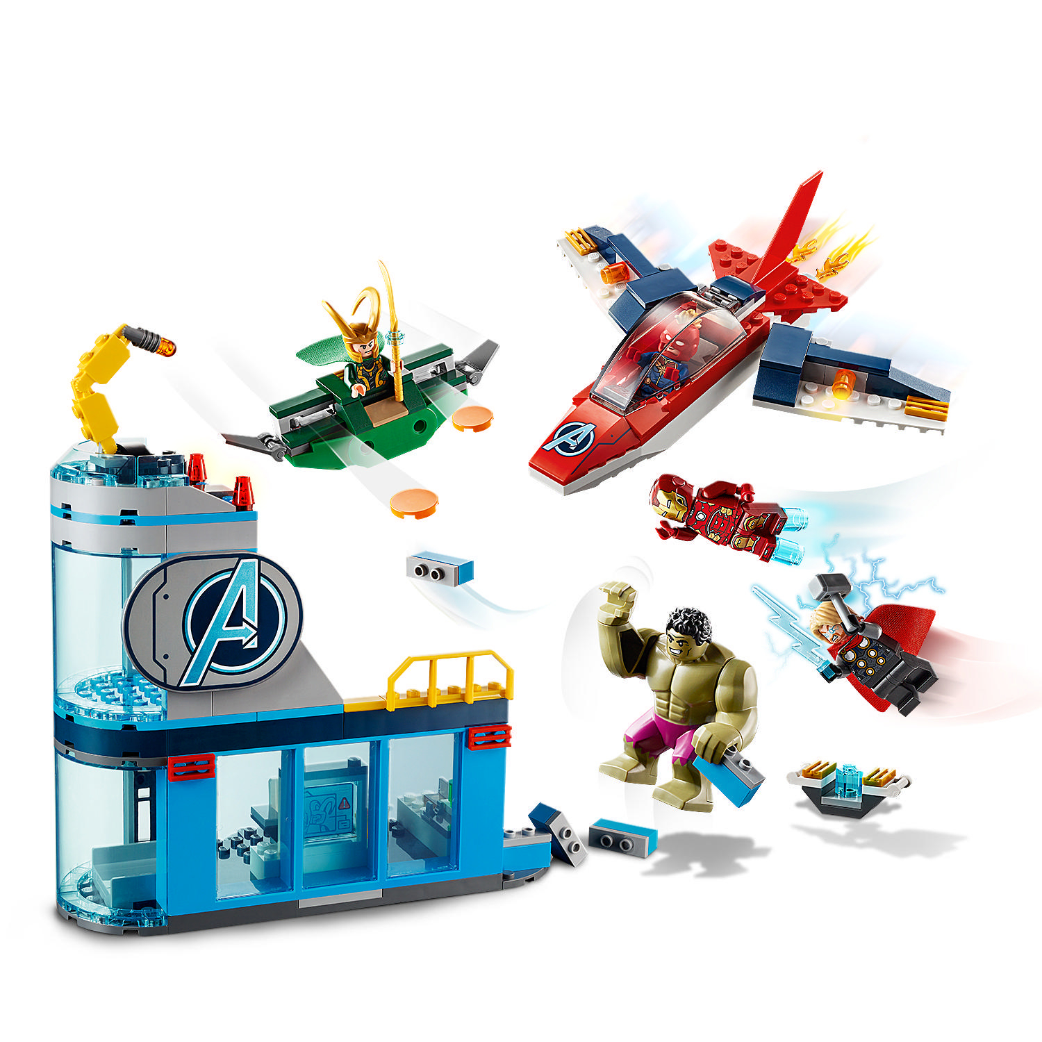 LEGO 76152 Avengers Wrath of Loki Spielset, Mehrfarbig