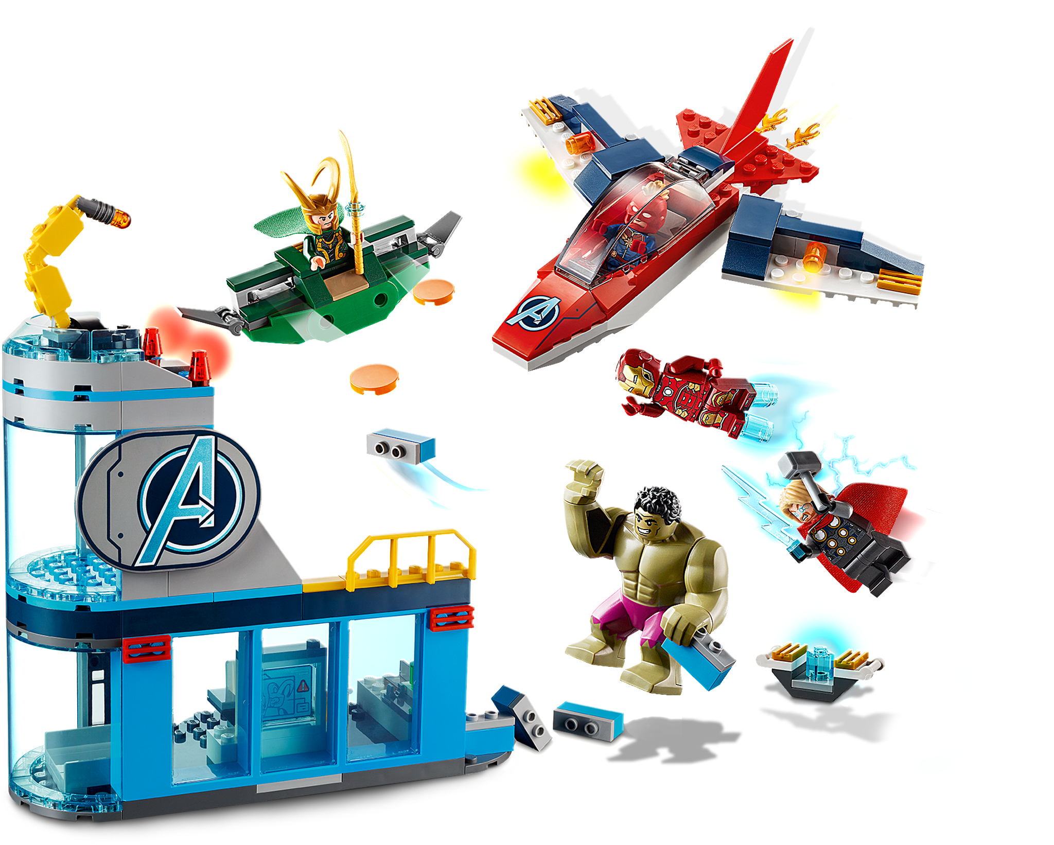 LEGO 76152 Avengers Wrath of Loki Spielset, Mehrfarbig
