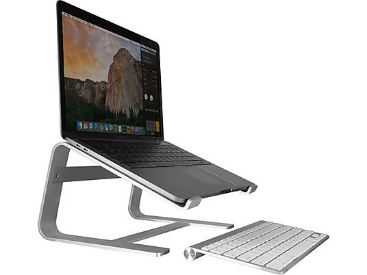 MACALLY Astand - Laptop Standfuss (Silber)