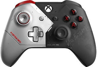 MICROSOFT Xbox Cyberpunk 2077 Édition limitée - Manette sans fil (Argent/Noir/Rouge)