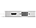 MACALLY MD-3N1-4K - Adattatore Mini DisplayPort a DVI/HDMI/VGA (Bianco/Argento)