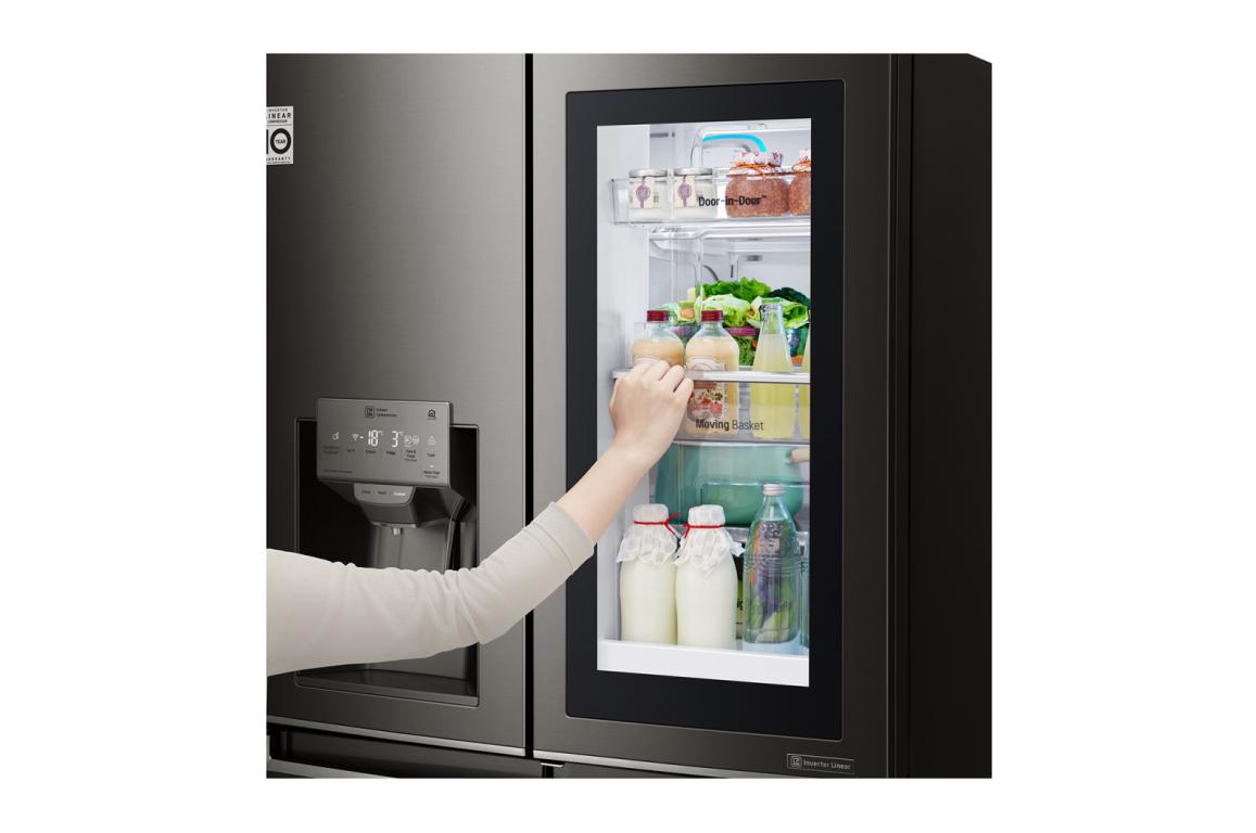 Frigorífico americano - LG GMX936SBHV, No Frost, LED, 571L, 40 dB, Inox