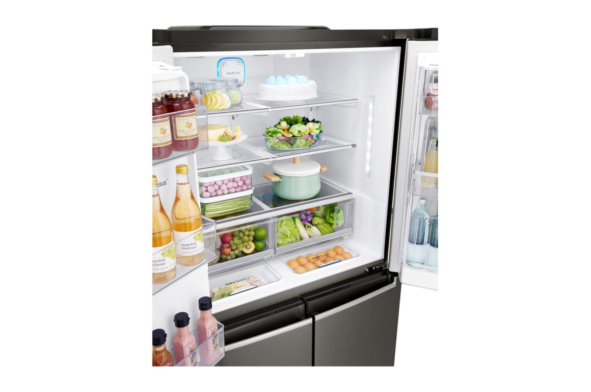 Frigorífico americano - LG GMX936SBHV, No Frost, LED, 571L, 40 dB, Inox