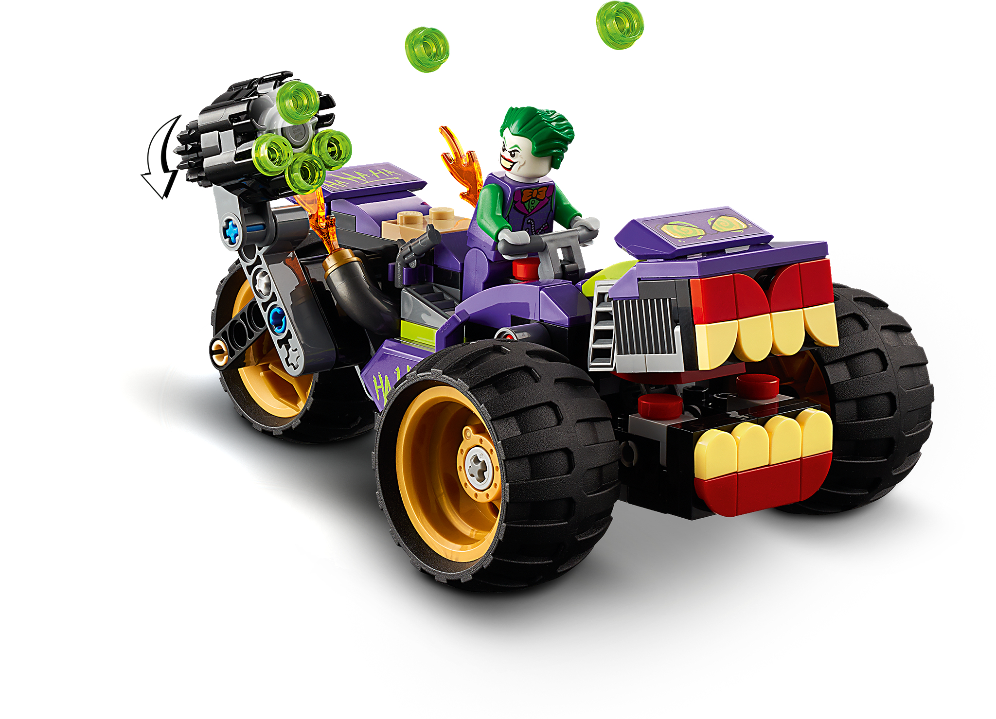 LEGO 76159 Jokers™ Trike-Verfolgungsjagd Bausatz, Mehrfarbig
