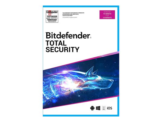Bitdefender Total Security (10 Geräte/18 Monate) - PC/MAC - Deutsch