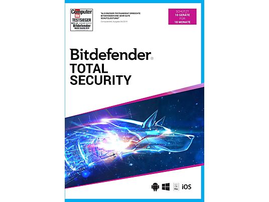 Bitdefender Total Security (10 Geräte/18 Monate) - PC/MAC - Allemand