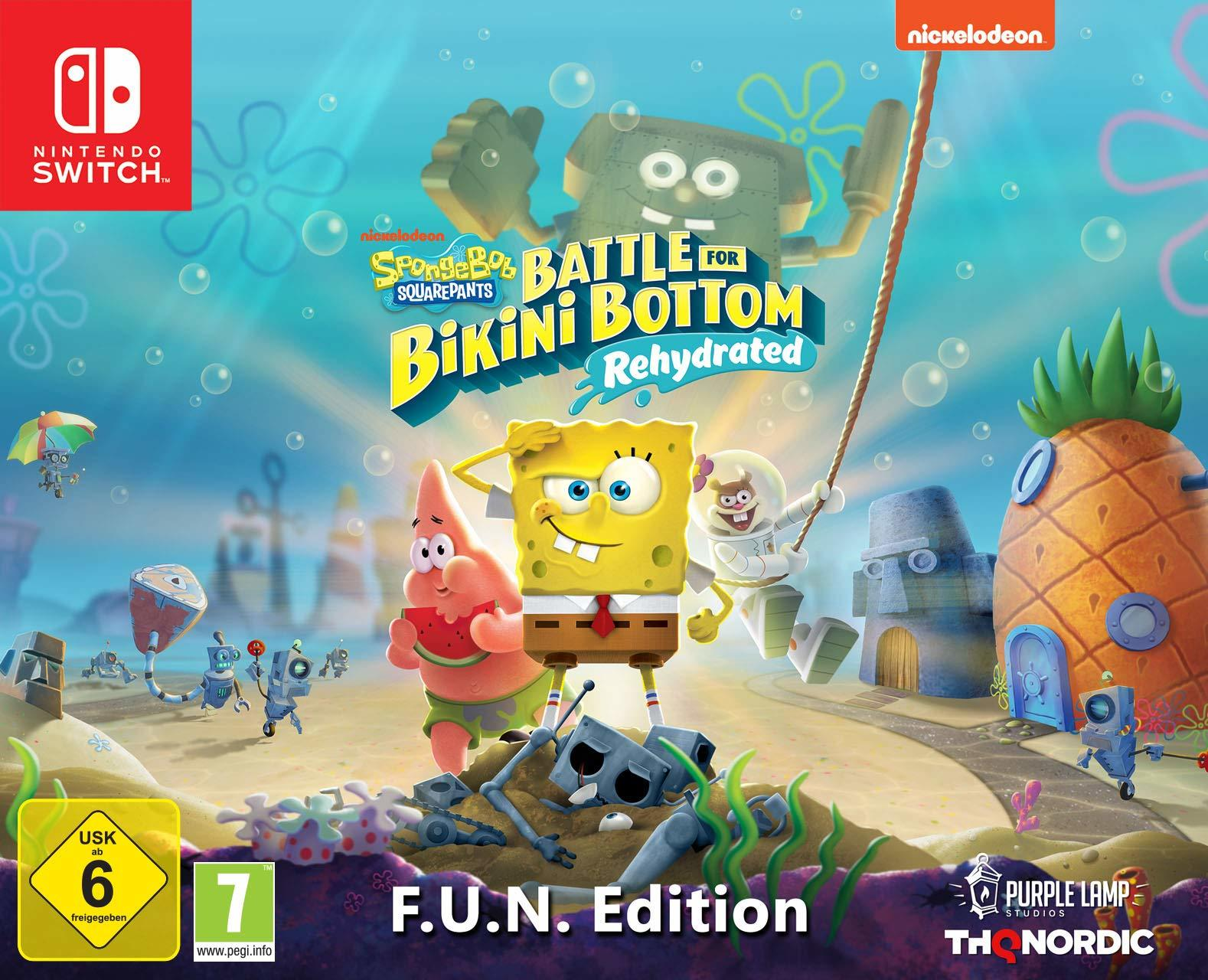 Spongebob SquarePants: Battle for Bikini - Rehydrated - [Nintendo Edition Bottom F.U.N. Switch
