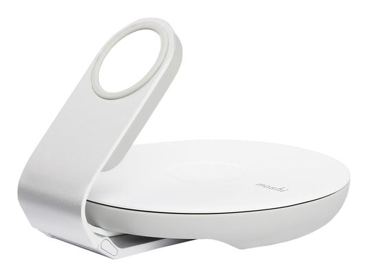 MOSHI Travel Stand for Charging - Socle de charge (Argent/Blanc)