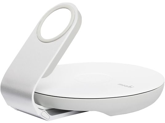 MOSHI Travel Stand for Charging - Supporto di ricarica (Argento/Bianco)