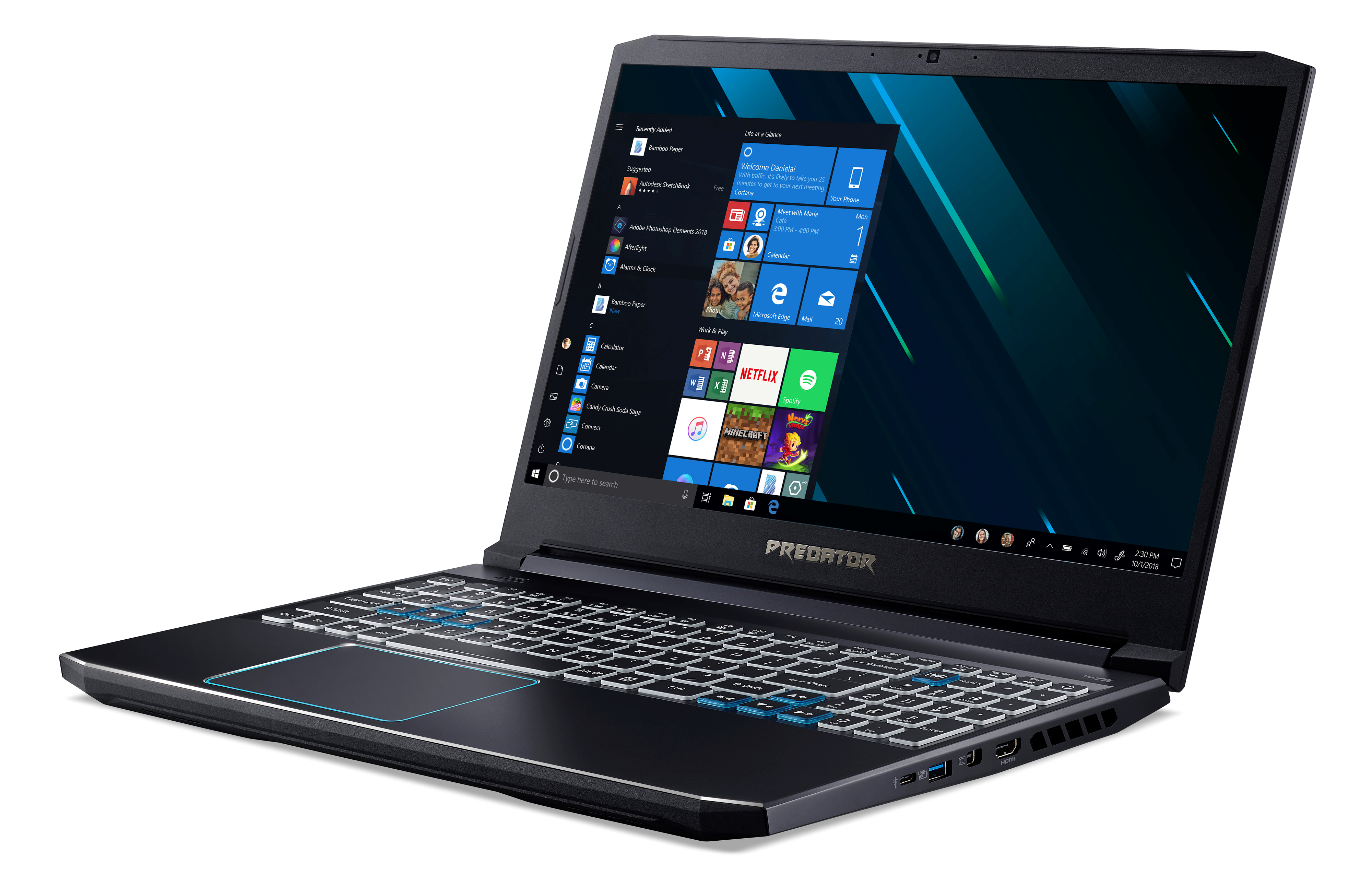ACER Predator Triton 300 (PT315-52-51U8) - 15,6 Zoll - Intel® Core™ i5 i5-10300H - 16 GB - 512 GB - NVIDIA GeForce® GTX 1660 Ti - Windows 10 Home (64 Bit)