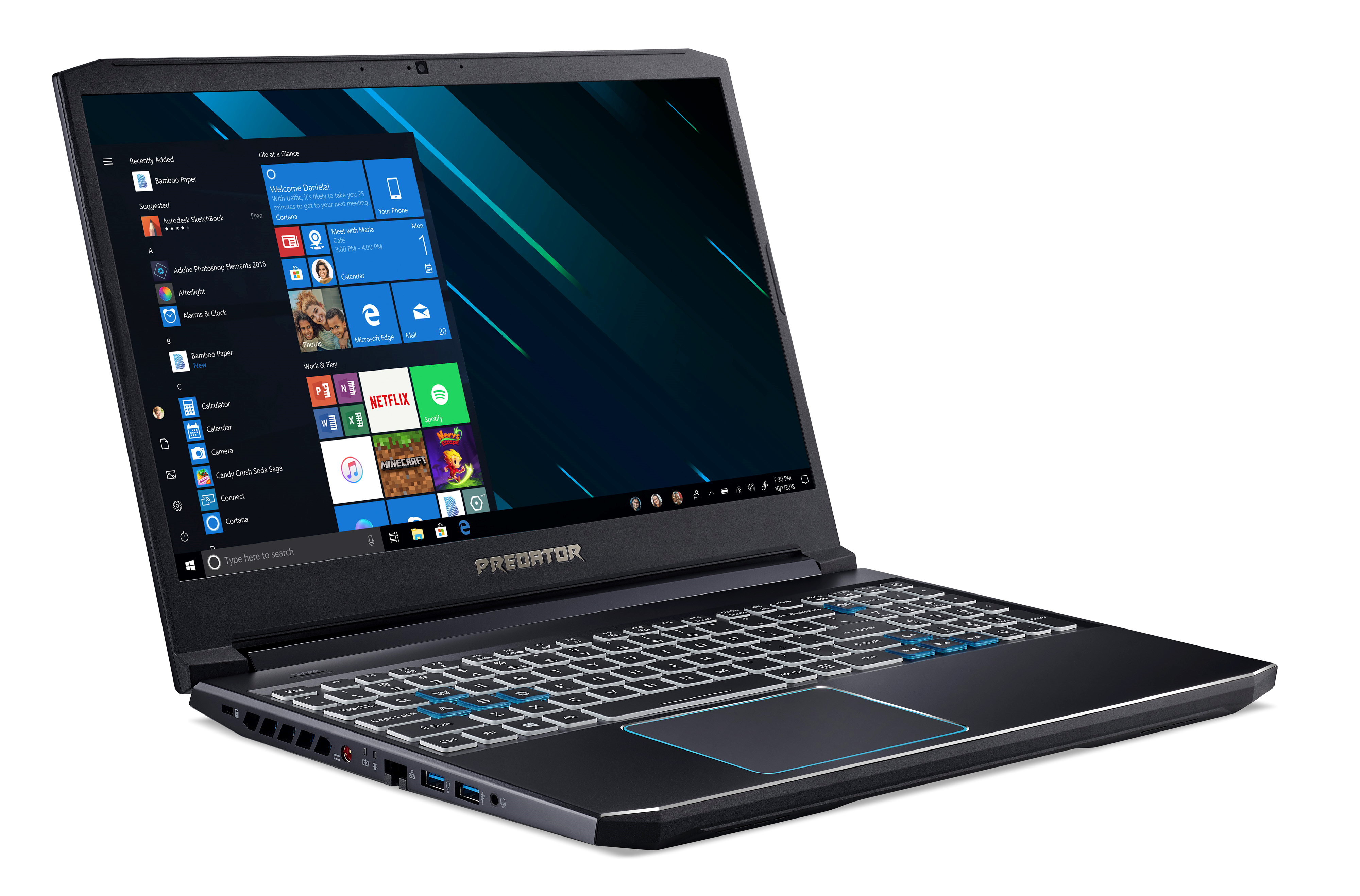 ACER Predator Triton 300 (PT315-52-51U8) - 15,6 Zoll - Intel® Core™ i5 i5-10300H - 16 GB - 512 GB - NVIDIA GeForce® GTX 1660 Ti - Windows 10 Home (64 Bit)