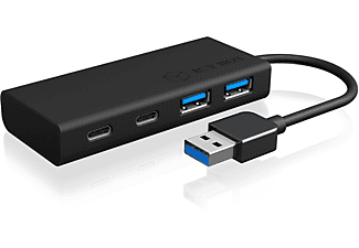 RAIDSONIC USB 3.0 Hub, Schwarz