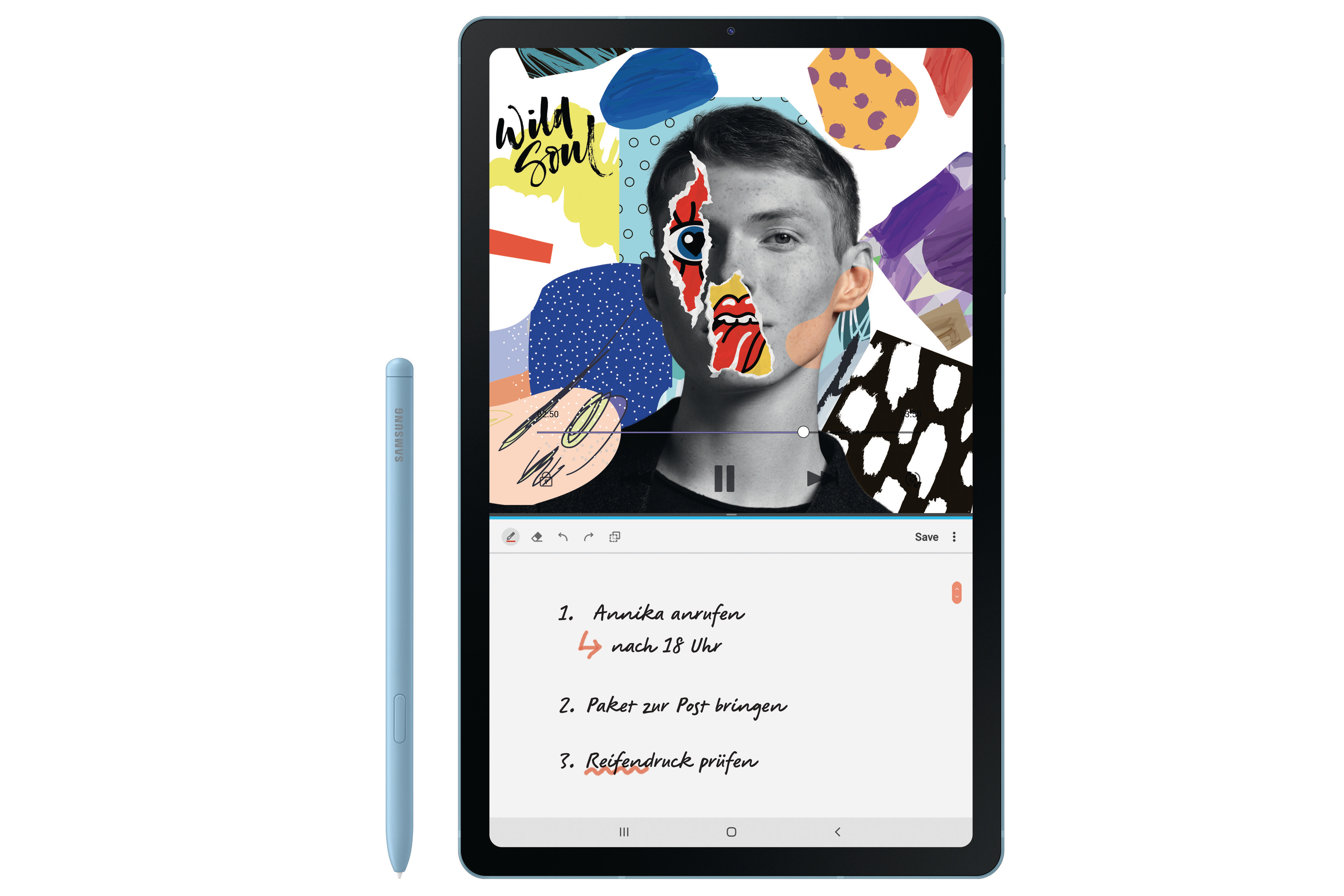 SAMSUNG Galaxy Tab S6 Lite Wi-Fi, Tablet, 64 GB, 10,4 Zoll, Angora Blue