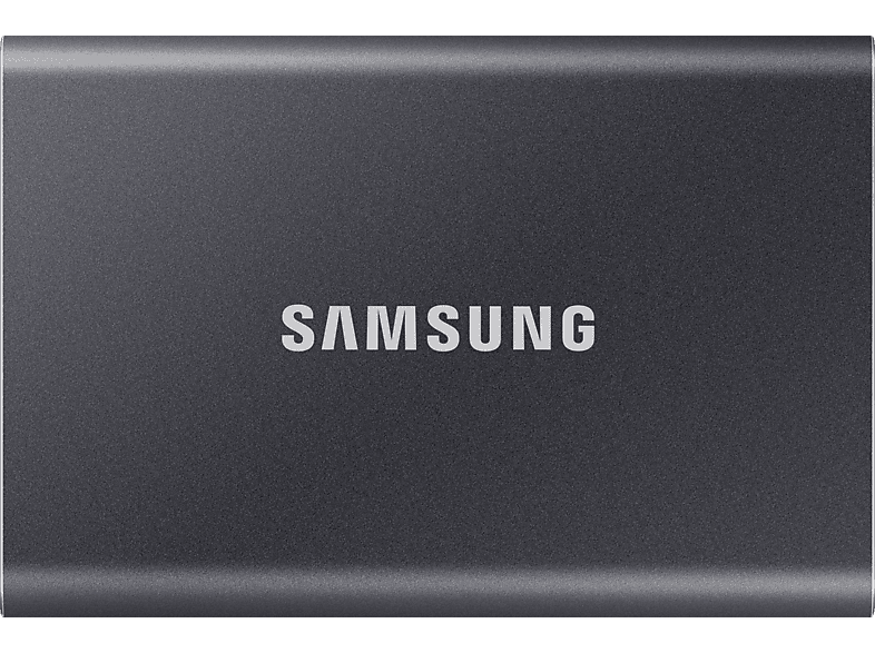 SAMSUNG Portable SSD T7 Festplatte, 2 TB SSD, extern, Titan Gray
