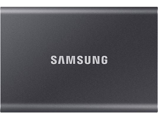 SAMSUNG Portable SSD T7 - Festplatte (SSD, 2 TB, Titan Gray)