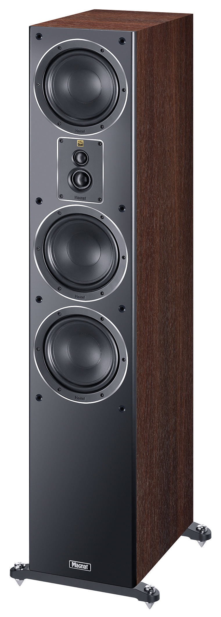 MAGNAT Signature 507 Standlautsprecher (20 mm Superhochtöner 1 x 170 mm Mitteltöner 30 mm Hochtonkalotte 2 x 170 mm Tieftöner, Anthrazit/Mocca