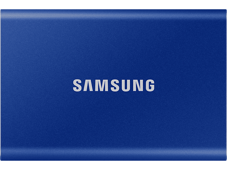 SAMSUNG Portable SSD T7 Festplatte, 1 TB SSD, extern, Indigo Blue