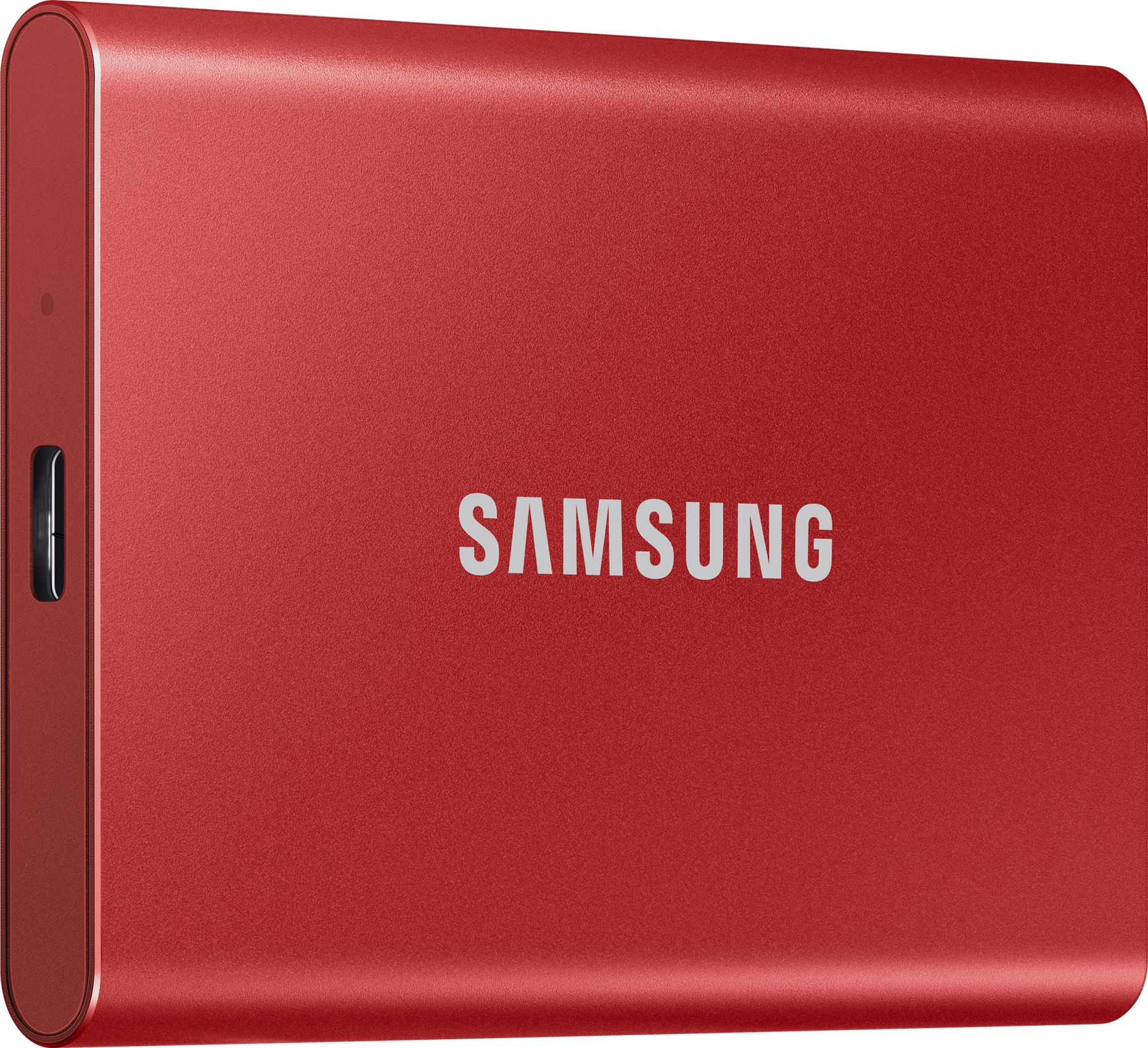 SAMSUNG Portable SSD T7 Festplatte, 500 GB SSD, extern, Metallic Red