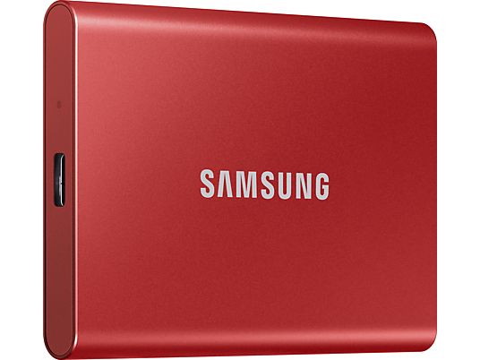 SAMSUNG Portable SSD T7 - Disco rigido (SSD, 500 GB, Metallic Red)