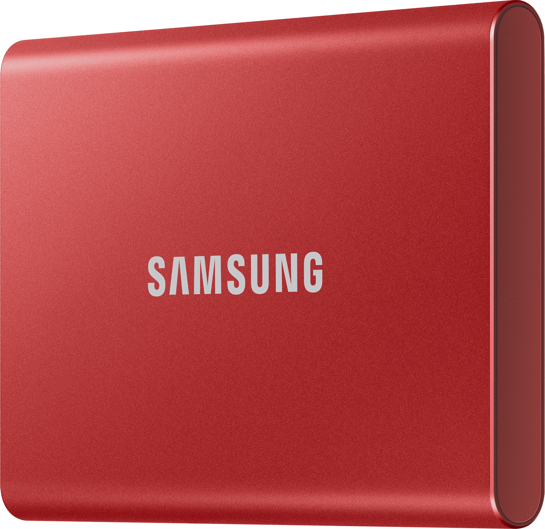 SAMSUNG Portable SSD T7 Festplatte, 500 GB SSD, extern, Metallic Red