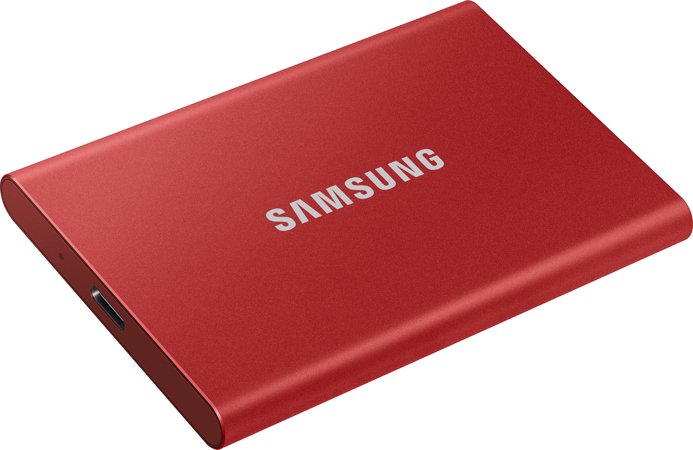 SAMSUNG Portable SSD T7 Festplatte, 500 GB SSD, extern, Metallic Red