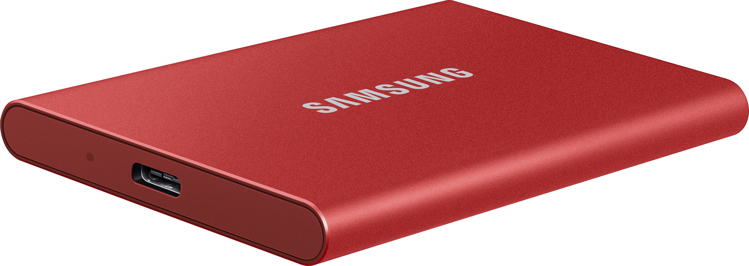 SAMSUNG Portable SSD T7 Festplatte, 500 GB SSD, extern, Metallic Red