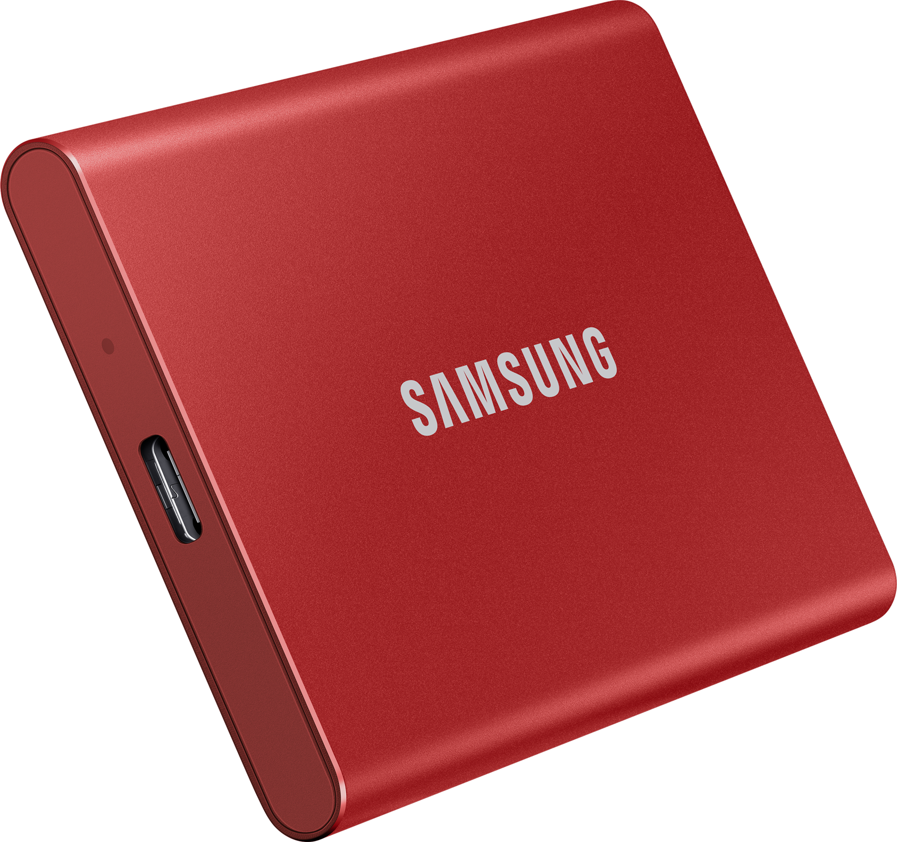SAMSUNG Portable SSD T7 Festplatte, 500 GB SSD, extern, Metallic Red